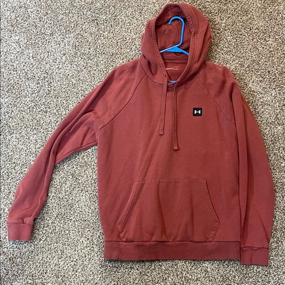💜Under Armour Men's Brick Red Hoodie - Picture 1 of 2